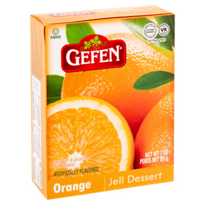 Gefen Orange Jell Dessert, 3 oz