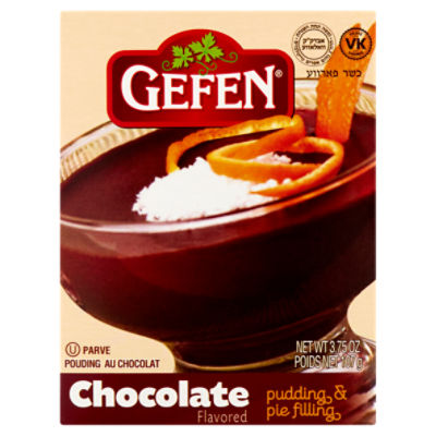 Gefen Chocolate Flavored Pudding & Pie Filling, 3.75 oz