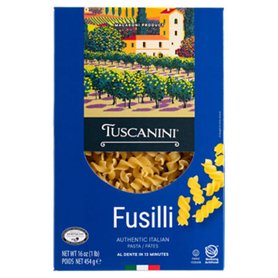 Tuscanini Authentic Italian Fusilli Pasta, 16 oz