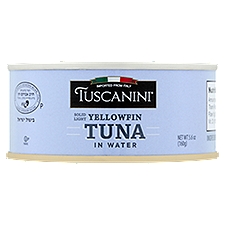 Tuscanini Solid Light Yellowfin Tuna in Water, 5.6 oz