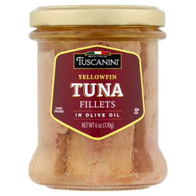 Tuscanini Yellowfin Tuna Fillets in Olive Oil, 6 oz