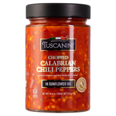 Tuscanini Chopped Calabrian Chili Peppers In Sunflower Oil, 10.9 oz