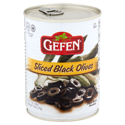 Gefen Sliced Black Olives, 19 oz