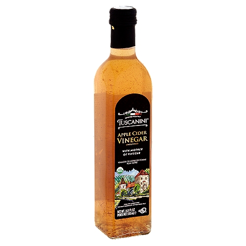Tuscanini Unfiltered Apple Cider Vinegar, 16.9 fl oz