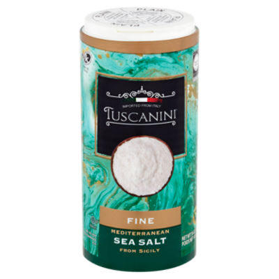 Tuscanini Fine Mediterranean Sea Salt from Sicily, 16 oz