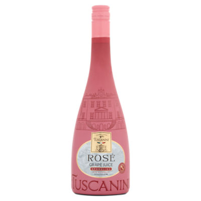 Tuscanini Rosé Sparkling Non Alcoholic Grape Juice, 25.4 fl oz