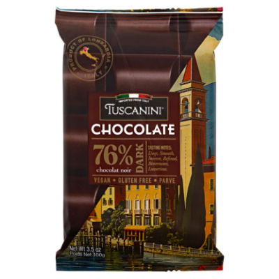 Tuscanini 76% Dark Chocolate, 3.5 oz