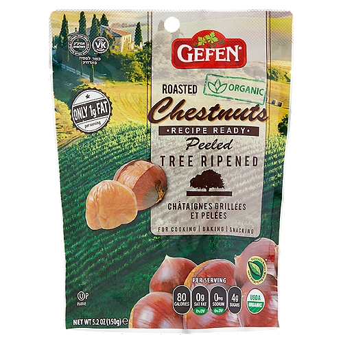 Gefen Organic Roasted Peeled Chestnuts, 5.2 oz