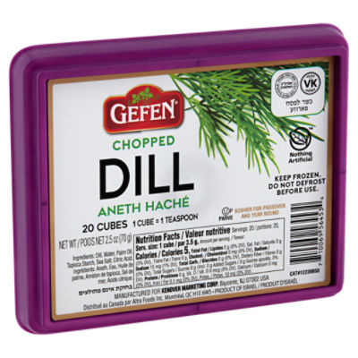 Gefen Chopped Dill Cubes, 2.5 oz