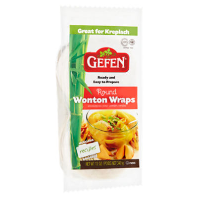 Gefen Oriental Style Round Wonton Wraps, 12 oz