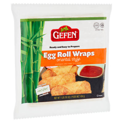 Gefen Oriental Style Egg Roll Wraps, 16 oz