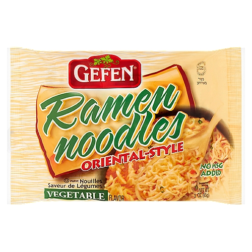 Gefen Oriental-Style Vegetable Flavor Ramen Noodles, 3 oz