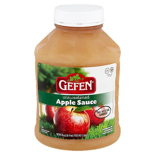 Gefen Unsweetened Apple Sauce, 46 oz