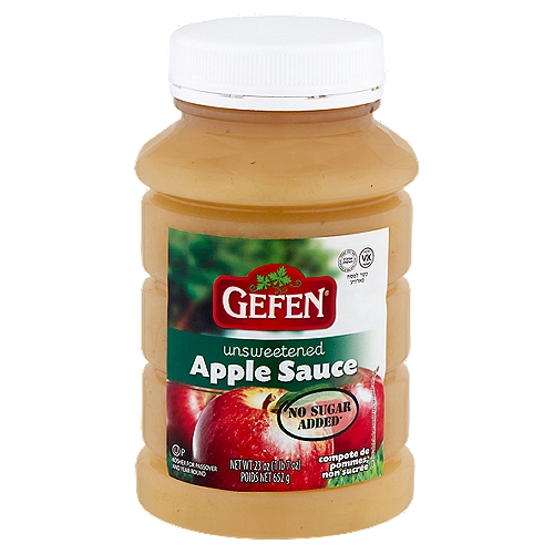 Gefen Natural Apple Sauce, 23 oz
