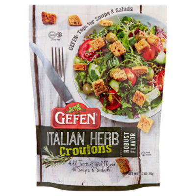 Gefen Robust Flavor Italian Herb Croutons, 5.2 oz