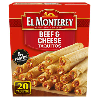 El Monterey Beef & Cheese Taquitos, 20 count, 20 oz