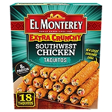 El Monterey Extra Crunchy Southwest Chicken Taquitos, 18 count, 20.7 oz, 24.2 Ounce