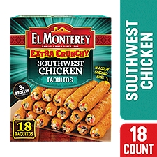 El Monterey Extra Crunchy Southwest Chicken Taquitos, 18 count, 20.7 oz