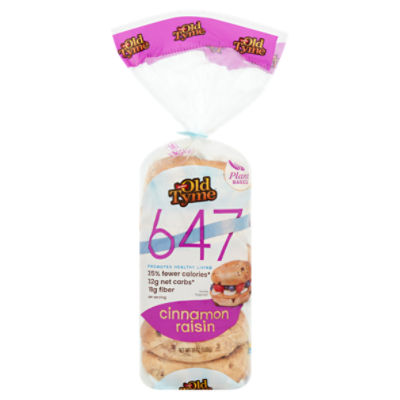 Schmidt Old Tyme 647 Cinnamon Raisin Bagels, 19 oz, 19 Ounce