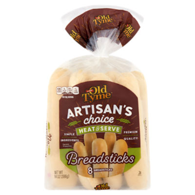 Schmidt Old Tyme Artisan's Choice Heat & Serve Breadsticks, 8 count, 14 oz