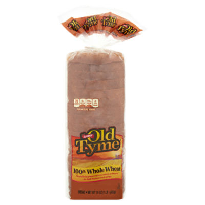 Schmidt Old Tyme 100 Whole Wheat Bread, 16 oz