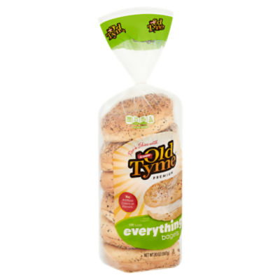 Schmidt Old Tyme Everything Bagels, 6 count, 20 oz