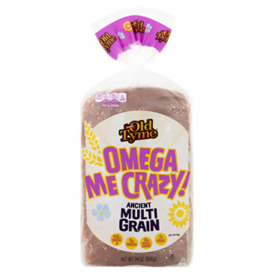 Schmidt Old Tyme Omega Me Crazy! Ancient Multi Grain Bread, 24 oz, 24 Ounce