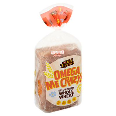 Old Tyme Omega Me Crazy! 100 Sprouted Whole Wheat, Bread