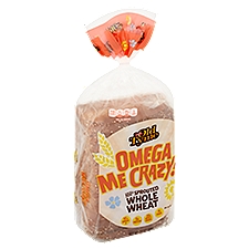 Old Tyme Bread Omega Me Crazy! 100% Sprouted Whole Wheat, 24 Ounce