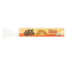 Old Tyme English Muffins, Plain, 12 Ounce