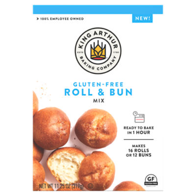 King Arthur Baking Company Gluten-Free Roll & Bun Mix, 11.25 oz