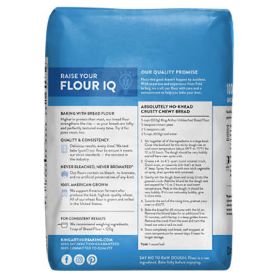 King Arthur Baking Company Unbleached All-Purpose Flour 5 Lb Bag, Flour &  Meals