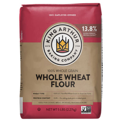 King Arthur Baking Company Whole Wheat Flour, 5 lbs
