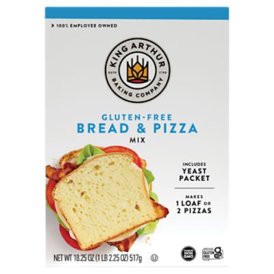 King Arthur Baking Company Gluten-Free Bread & Pizza Mix, 18.25 oz