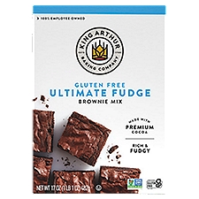 King Arthur Baking Company Gluten Free Ultimate Fudge Brownie Mix, 17 oz