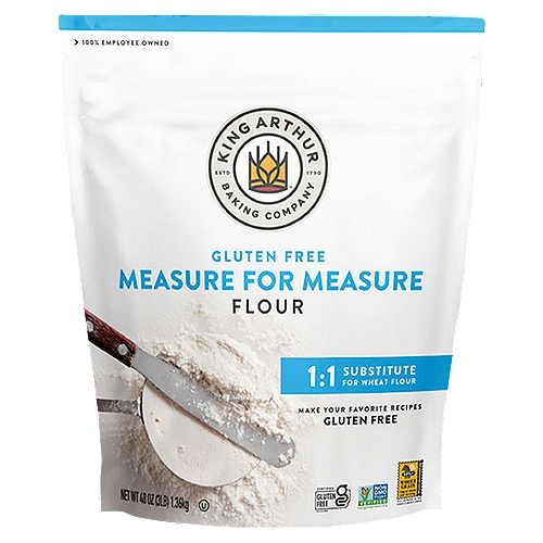 King Arthur Baking Company Gluten Free Measure for Measure Flour, 48 oz