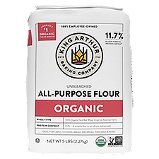 King Arthur Baking Company Organic Unbleached All-Purpose Flour, 5 lbs