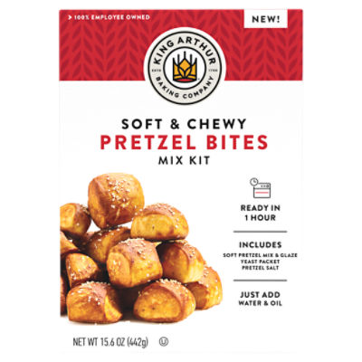 King Arthur Baking Company Soft & Chewy Pretzel Bites Mix Kit, 15.6 oz