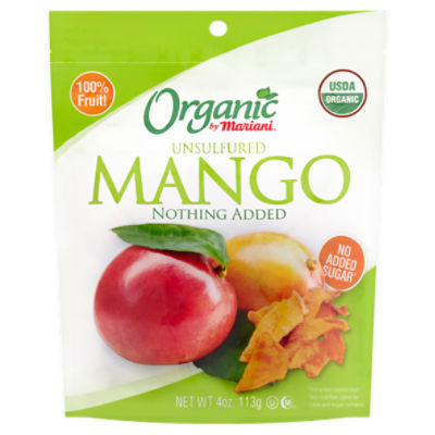 Organic by Mariani Unsulfured Mango, 4 oz