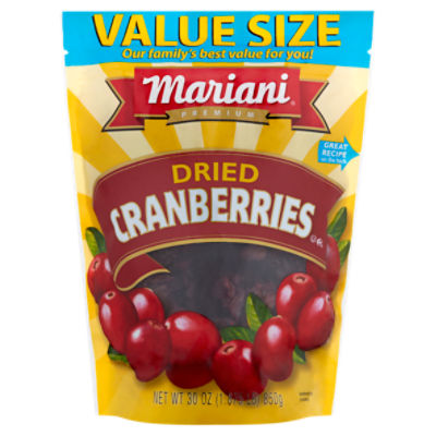 Mariani Premium Sweetened Dried Cranberries Value Size, 30 oz, 30 Ounce