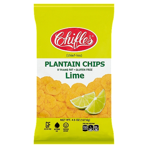 Chifles Lime Plantain Chips, 4.5 oz