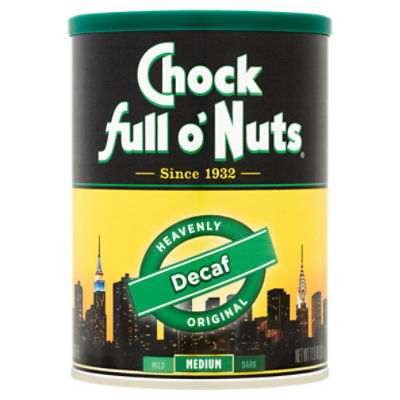 Chock full o'Nuts Heavenly Original Medium Decaf Ground Coffee, 11.0 oz