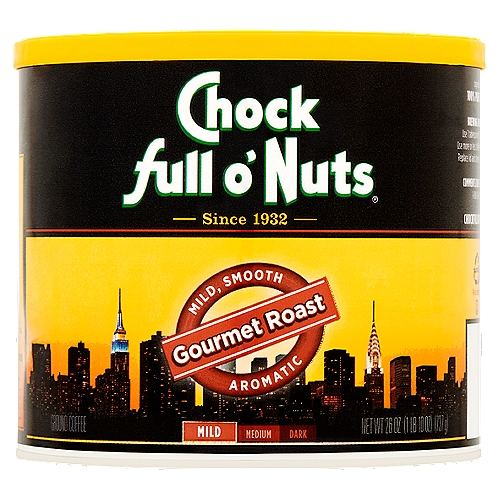 Chock full o'Nuts Mild Gourmet Roast Ground Coffee, 26 oz