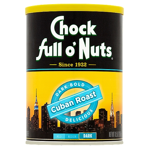 Chock full o'Nuts Dark Cuban Roast Ground Coffee, 10.5 oz