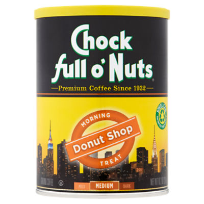 Chock full o'Nuts Medium Donut Shop Ground Coffee, 10.2 oz