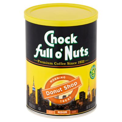Chock full o'Nuts Medium Donut Shop Ground Coffee, 10.2 oz