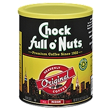 Chock full o'Nuts Heavenly Original Medium Ground Coffee, 42.5 oz