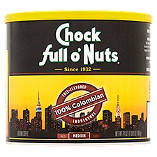 Chock Full O' Nuts Coffee - 100% Colombian, 24 Ounce