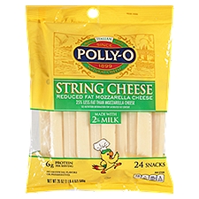 Polly-O Reduced Fat Mozzarella String Cheese 24 ea