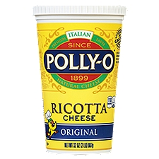 Polly-O Original Ricotta Cheese, 32 oz Tub, 32 Ounce